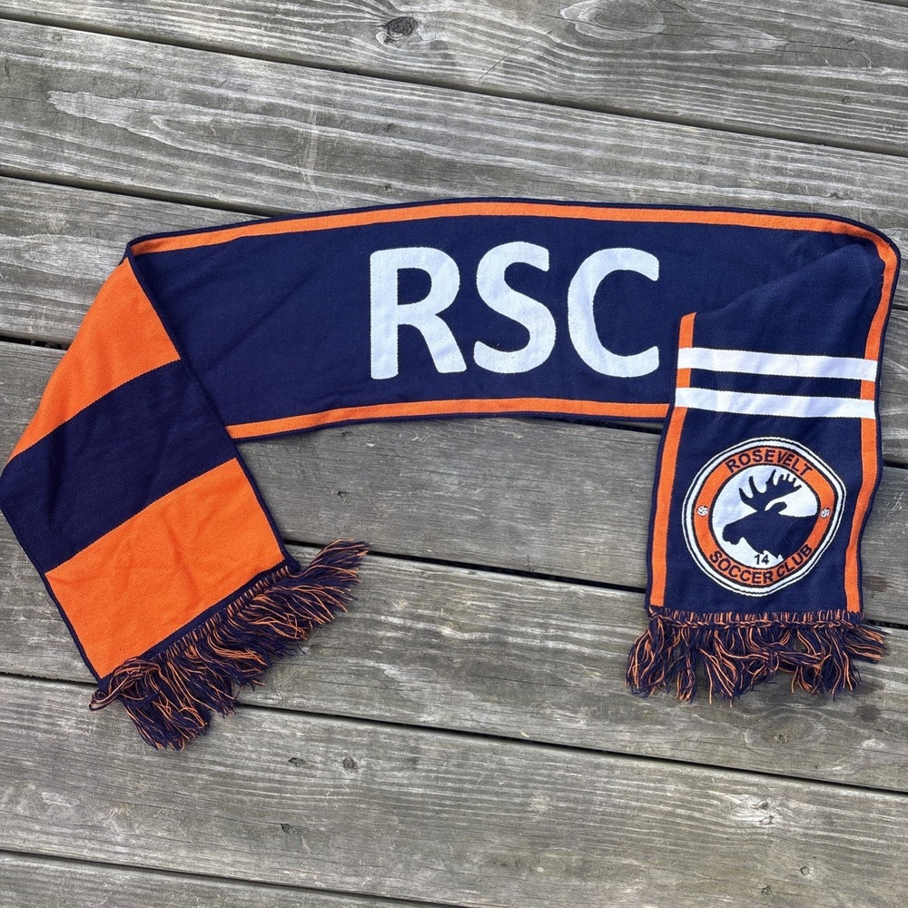 Rosevelt Soccer Club Maine Acrylic Fringe Scarf Double Sided Diehard Scarves